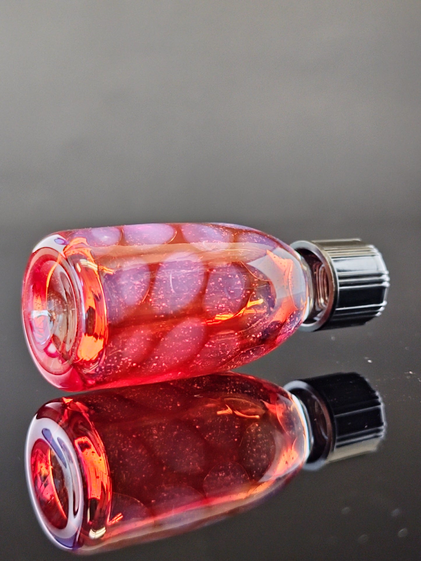 Transparent Red Spray Bottle