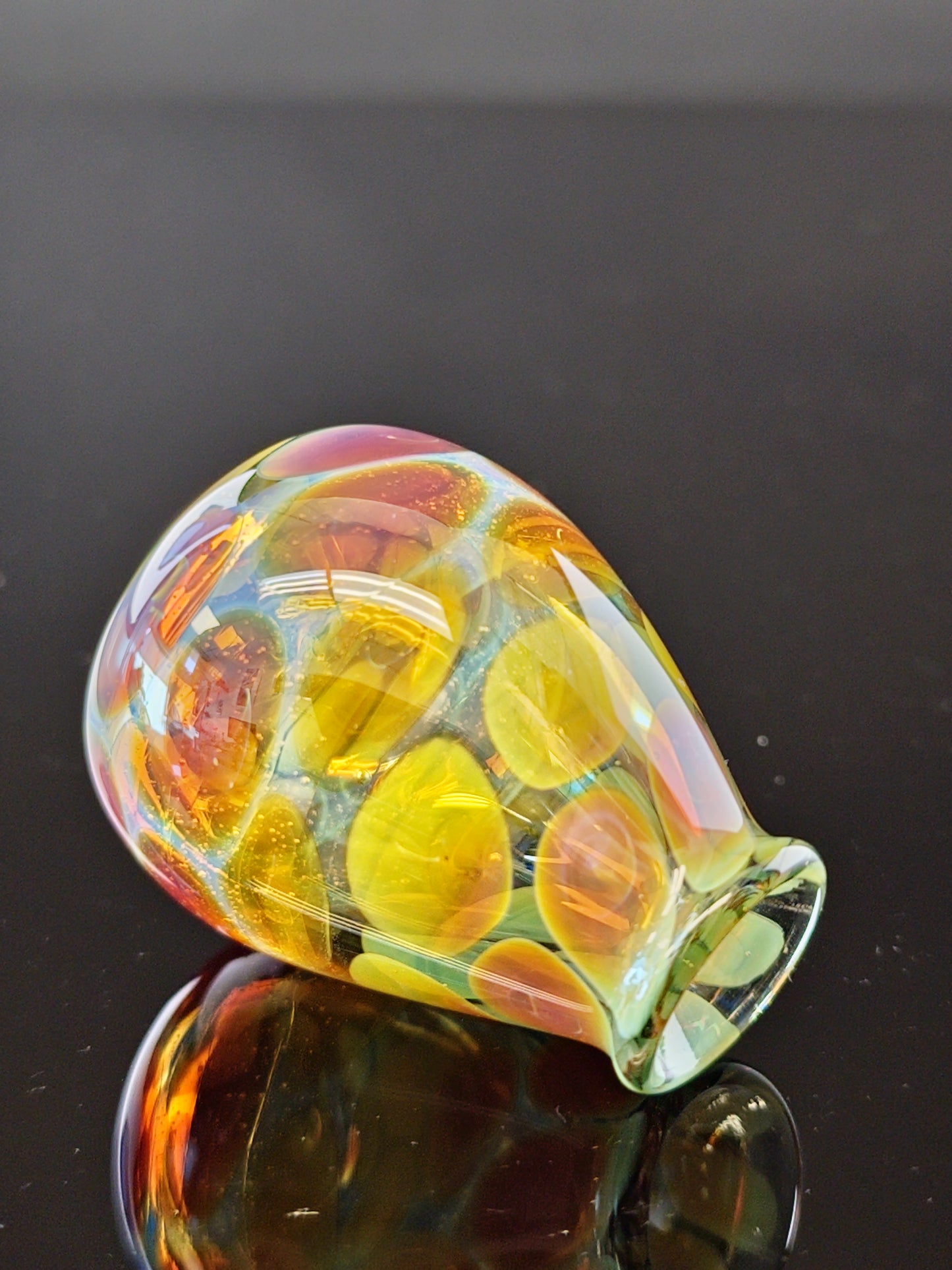 Green/Amber/Purple Mini Vase