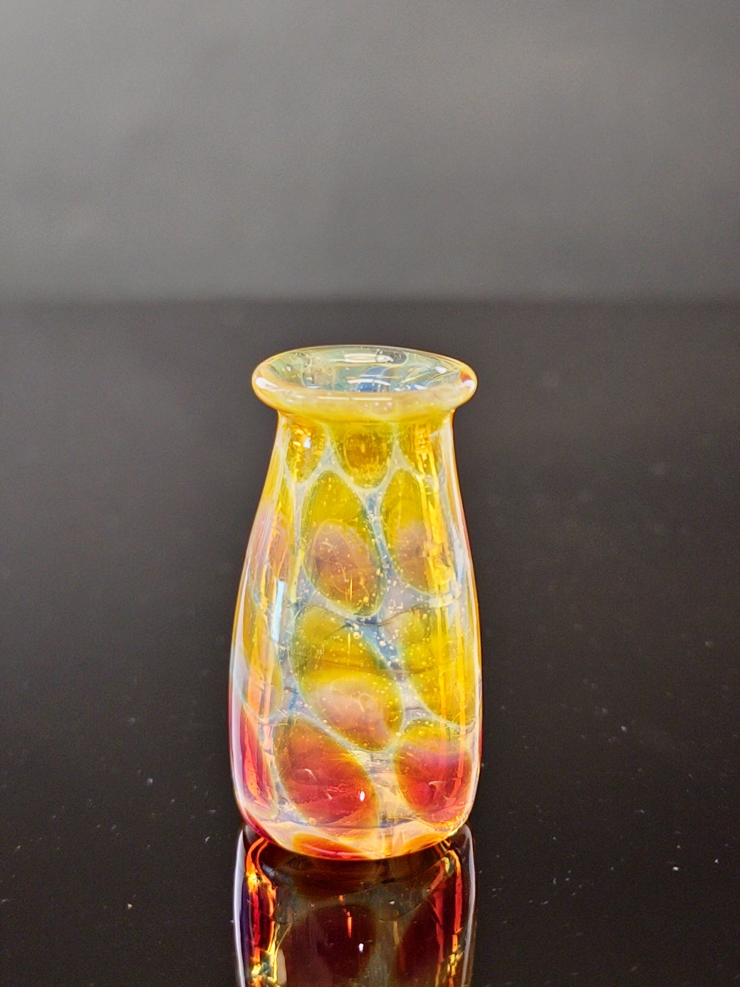 White/Amber/Purple Mini Vase