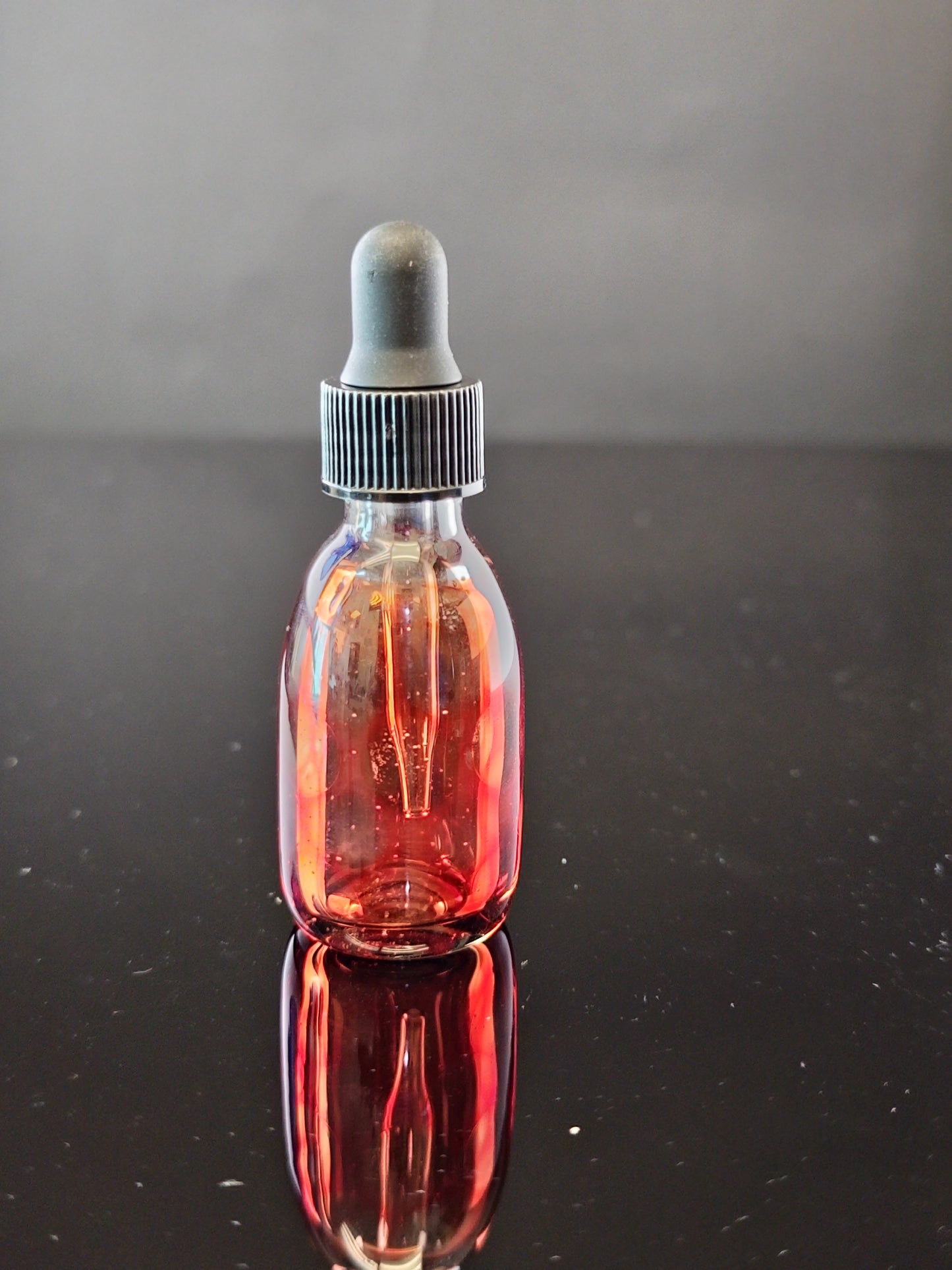 Transparent Red Vial