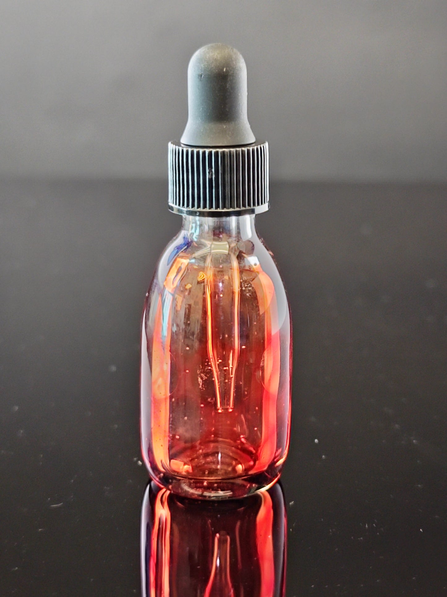 Transparent Red Vial