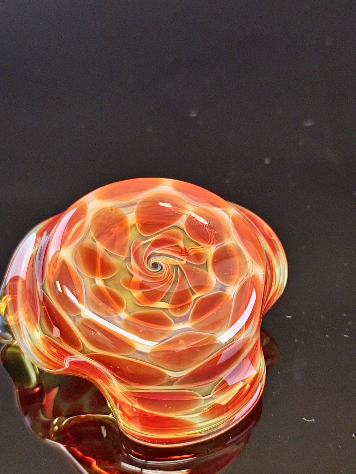 Red/Yellow Wavy Dish