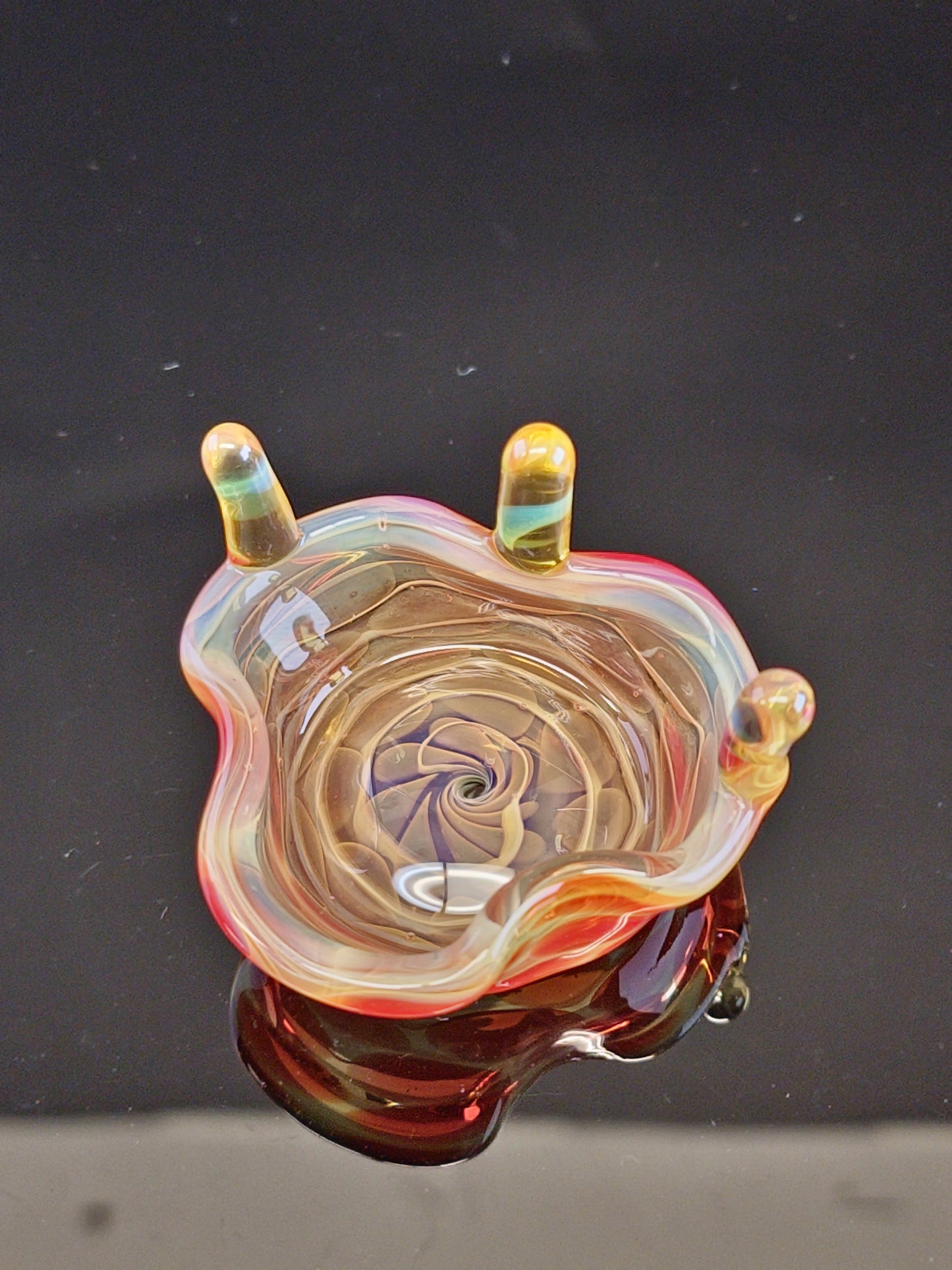 Red/Yellow Wavy Dish