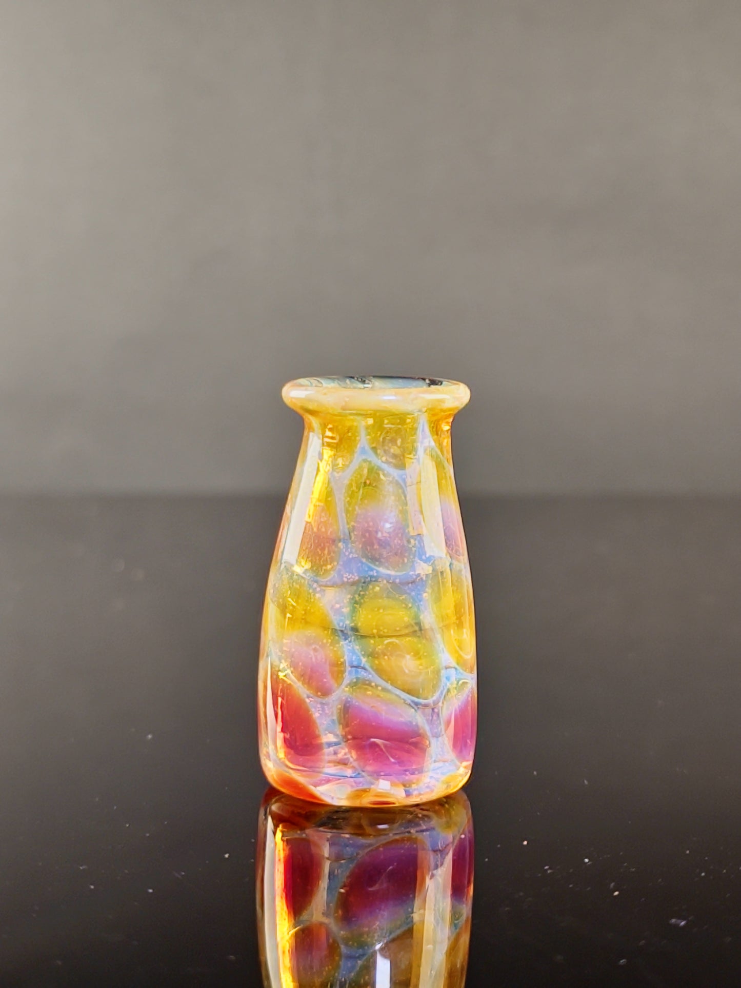 White/Amber/Purple Mini Vase