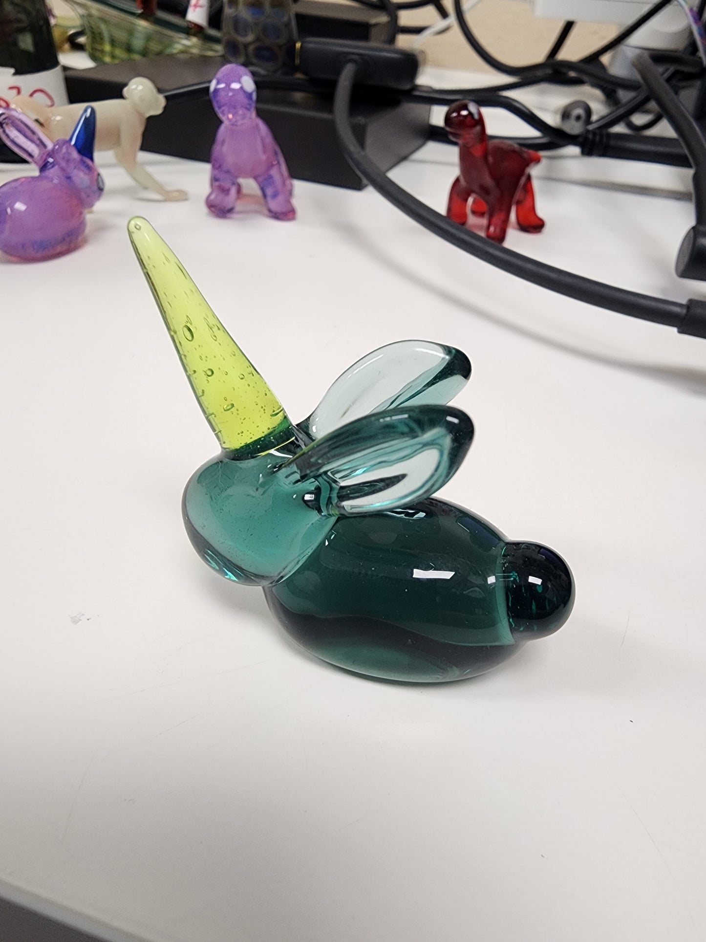 Teal/Green Unicorn Rabbit